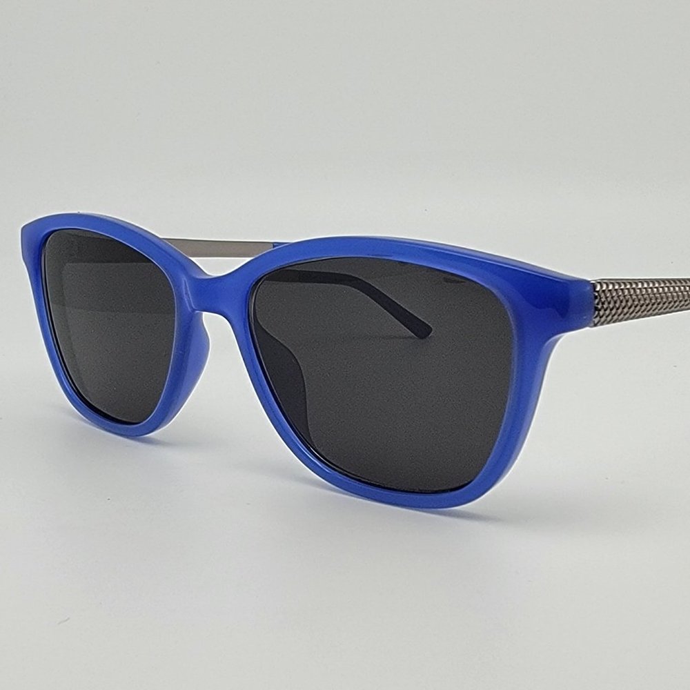 Amelia E. 32-000737 Colby Blue Sliver Gunmetal Sunglasses FRAME ONLY 52-17-140